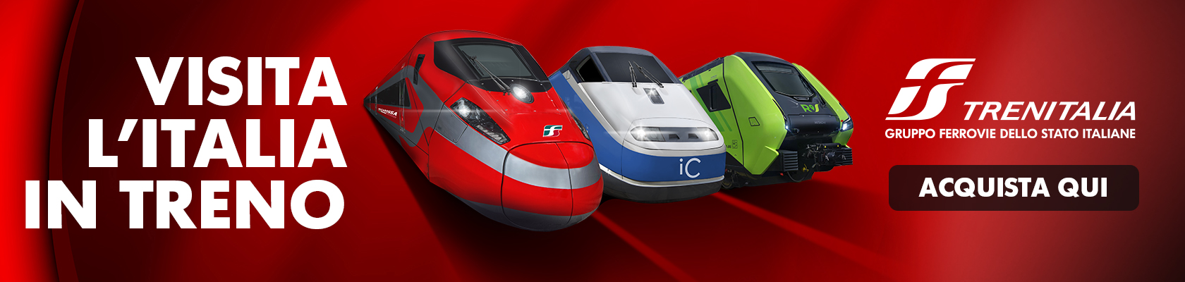 Visita l’Italia in treno con Trenitalia